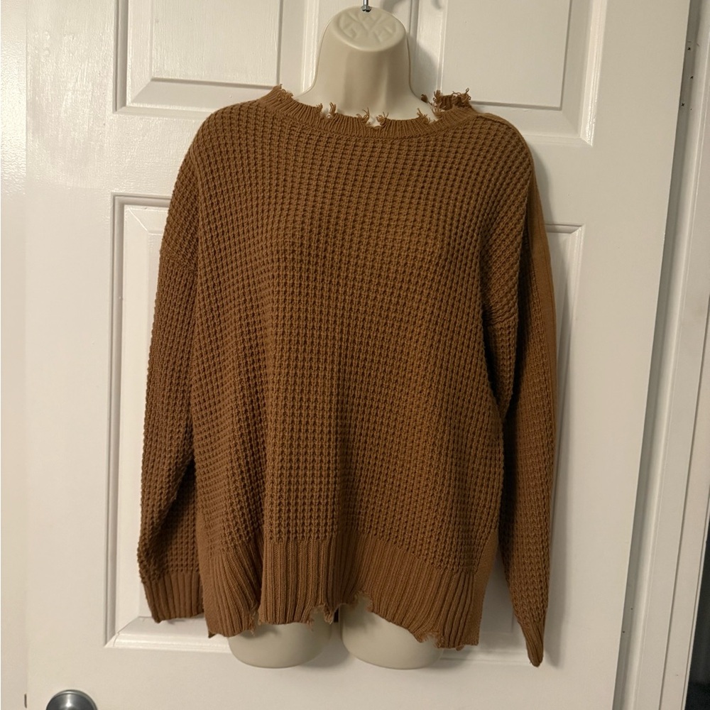 Cozy Brown Knit Sweater